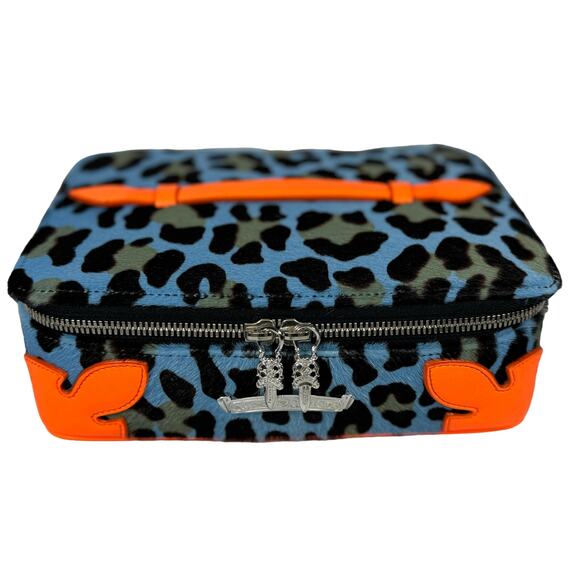 Chrome Hearts Handbags - Chrome Hearts Jewelry Case  St Barth Exclusive Leopard Pony Hair Box Bag Clutch